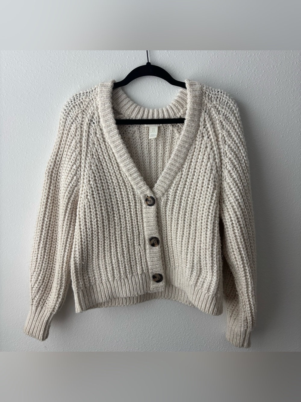 h&m chunky knit cardigan